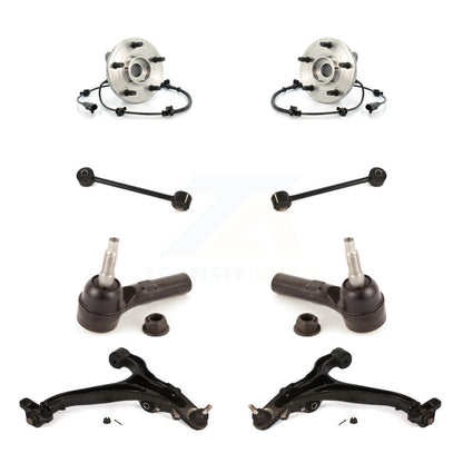 Hub Bearing Lower Control Arm Outer Tie Rod Link Front Kit (8Pc) For Jeep Grand