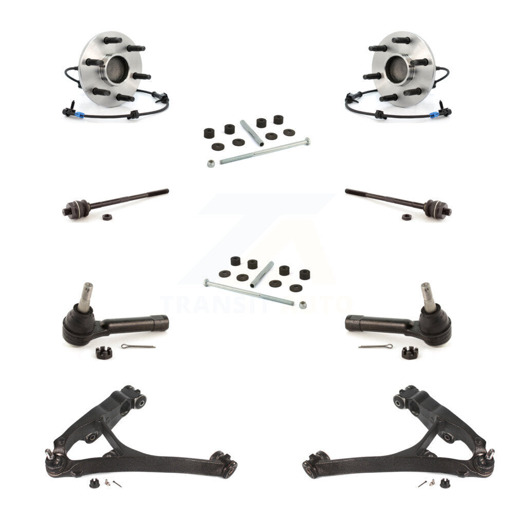 Bearing Lower Control Arm Outer Inner Tie Rod Link Front Kit (10Pc) For GMC 1500