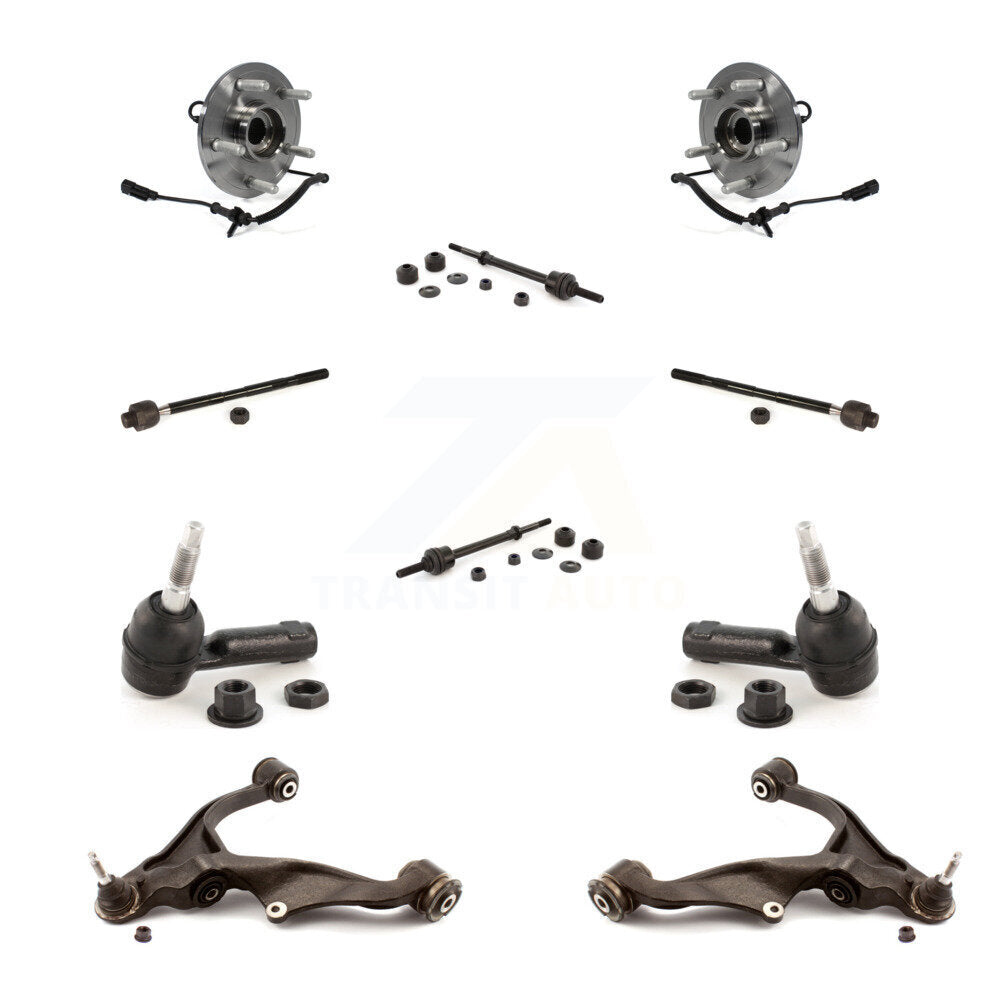 Bearing Lower Control Arm Outer Inner Tie Rod Link Front Kit (10Pc) For Ram 1500