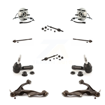 Bearing Lower Arm Outer Inner Tie Rod & Link Front Kit (10Pc) For Dodge Ram 1500