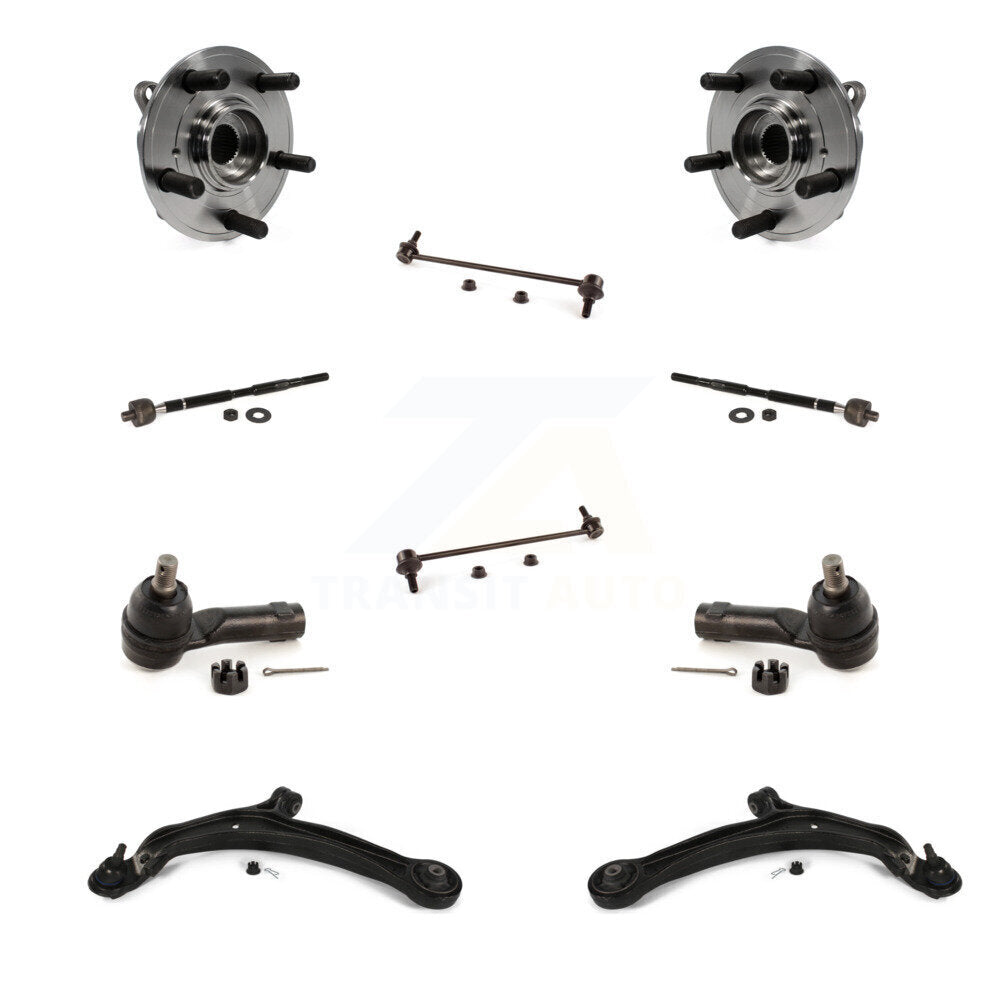 Bearing Lower Arm Outer Inner Tie Rod & Link Front Kit (10Pc) For Honda Odyssey