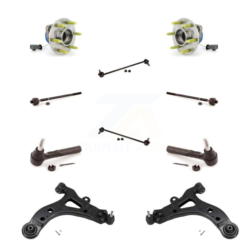 Bearing Lower Control Arm Outer Inner Tie Rod Link Front Kit (10Pc) For Pontiac