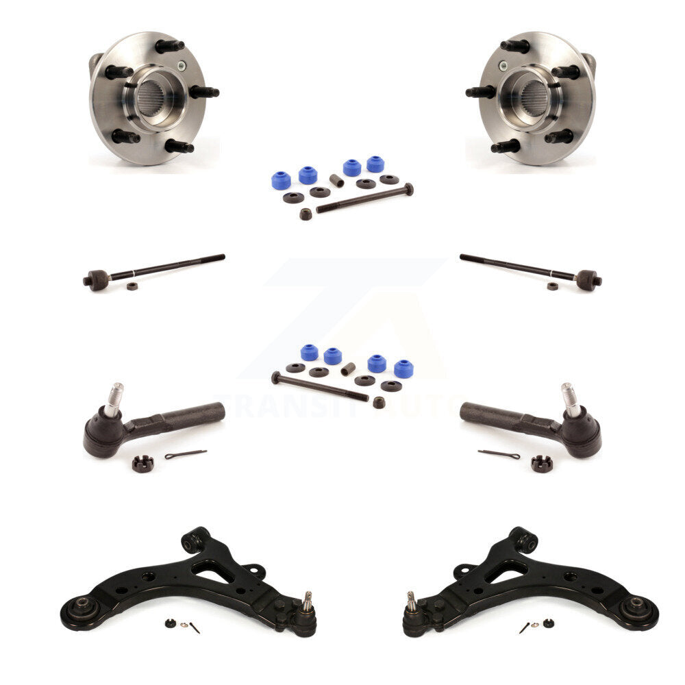 Bearing Lower Control Arm Outer Inner Tie Rod & Link Front Kit (10Pc) For Buick
