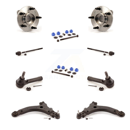 Bearing Lower Control Arm with Ball Joint Outer Inner Tie Rod Link Front Kit For