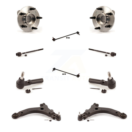 Bearing Lower Control Arm with Ball Joint Outer Inner Tie Rod Link Front Kit For