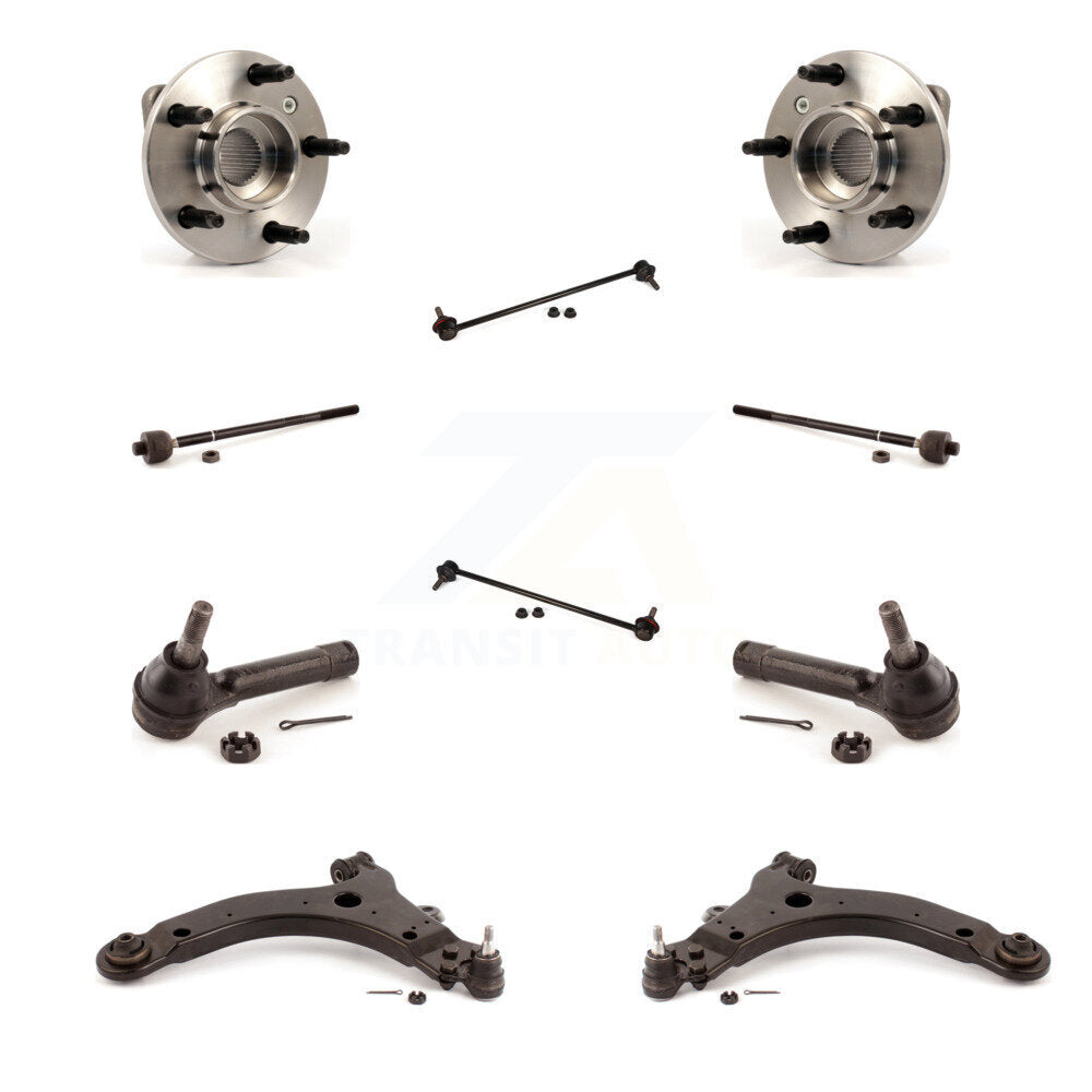 Bearing Lower Arm Outer Inner Tie Rod Link Front Kit (10Pc) For Pontiac Montana