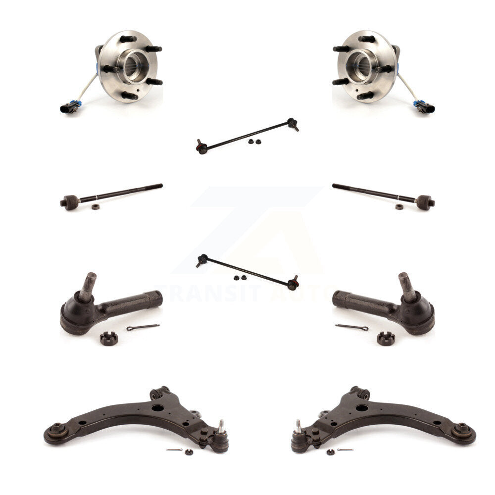 Bearing Lower Arm Outer Inner Tie Rod Link Front Kit (10Pc) For Pontiac Montana