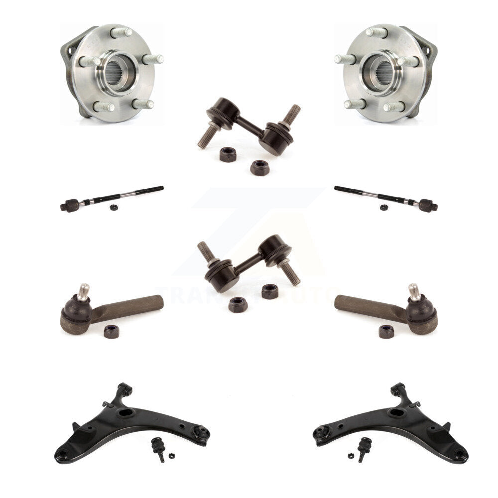 Bearing Lower Control Arm Outer Inner Tie Rod & Link Front Kit (10Pc) For Subaru