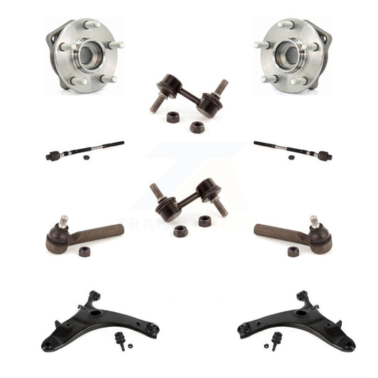 Bearing Lower Control Arm Outer Inner Tie Rod & Link Front Kit (10Pc) For Subaru