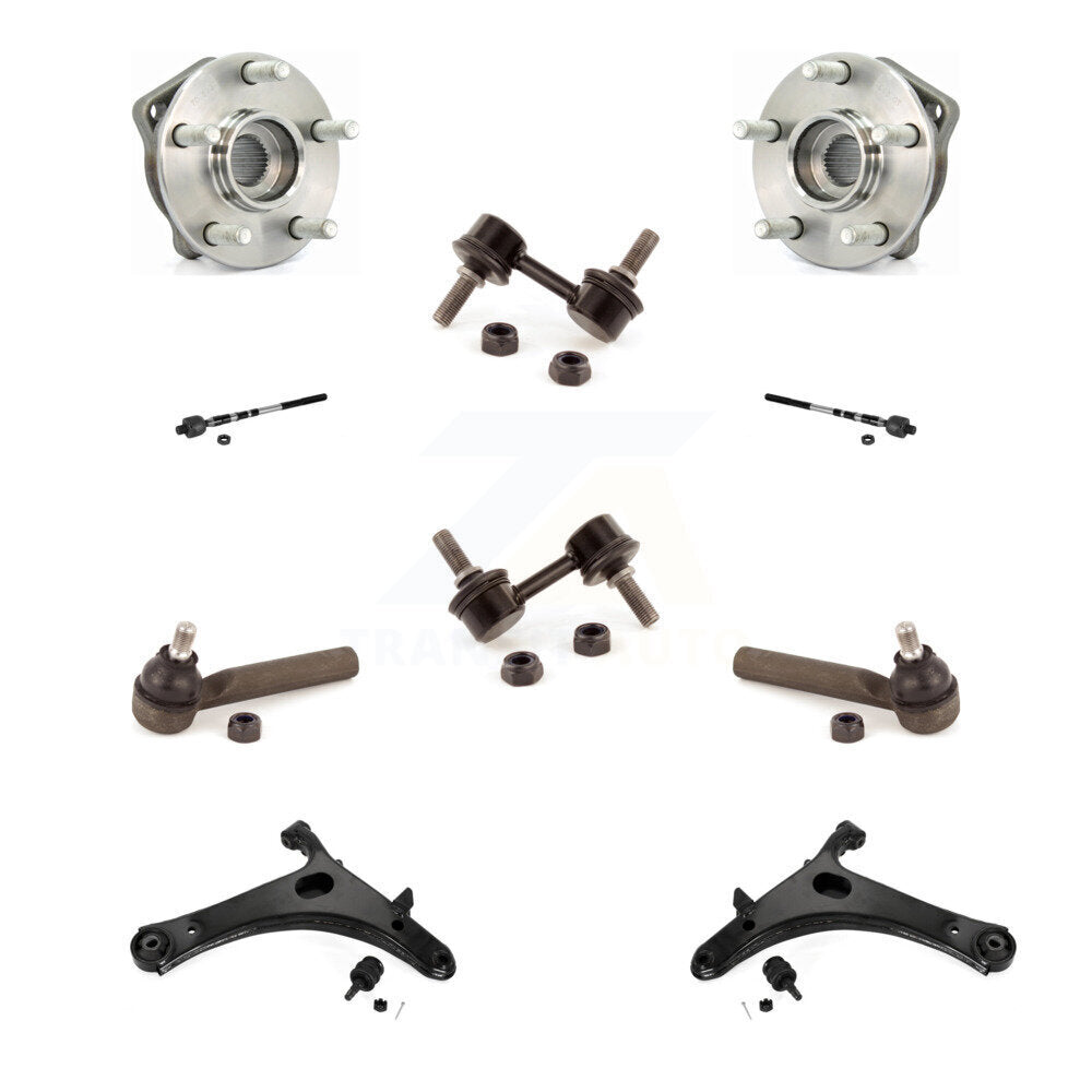 Bearing Lower Control Arm Outer Inner Tie Rod Link Front Kit For Subaru Impreza