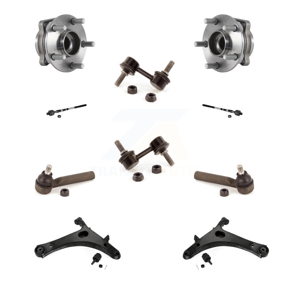 Bearing Lower Control Arm Outer Inner Tie Rod Link Front Kit For Subaru Impreza