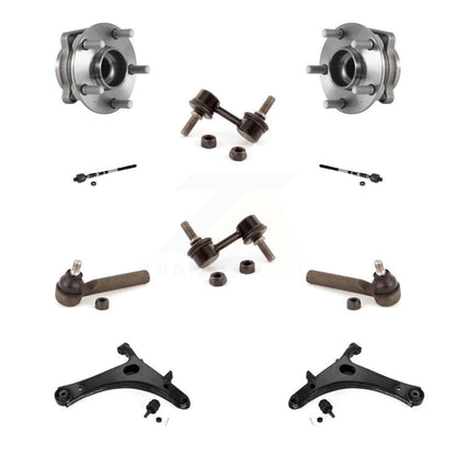 Bearing Lower Control Arm Outer Inner Tie Rod Link Front Kit For Subaru Impreza
