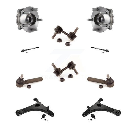 Bearing Lower Control Arm Outer Inner Tie Rod Link Front Kit For Subaru Impreza