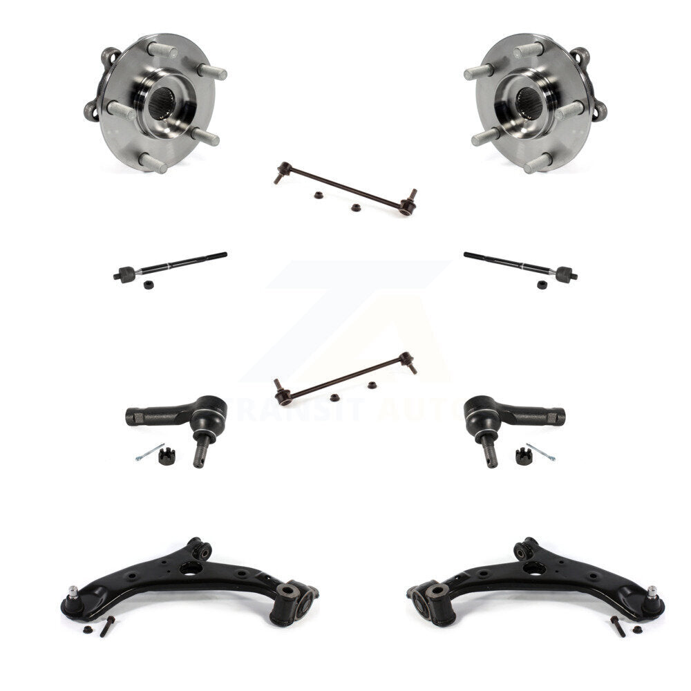 Bearing Lower Arm Outer Inner Tie Rod Link Front Kit (10Pc) For 13-16 Mazda CX-5