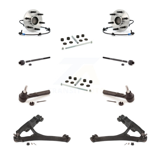 Bearing Lower Arm Outer Inner Tie Rod Link Front Kit (10Pc) For GMC Sierra 1500