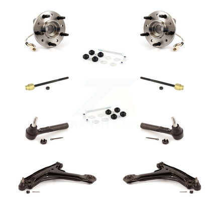 Bearing Lower Arm Outer Inner Tie Rod Link Front Kit (10Pc) For Pontiac Grand Am