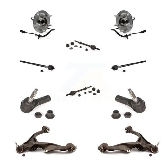Bearing Lower Control Arm Outer Inner Tie Rod Link Front Kit (10Pc) For Ram 1500