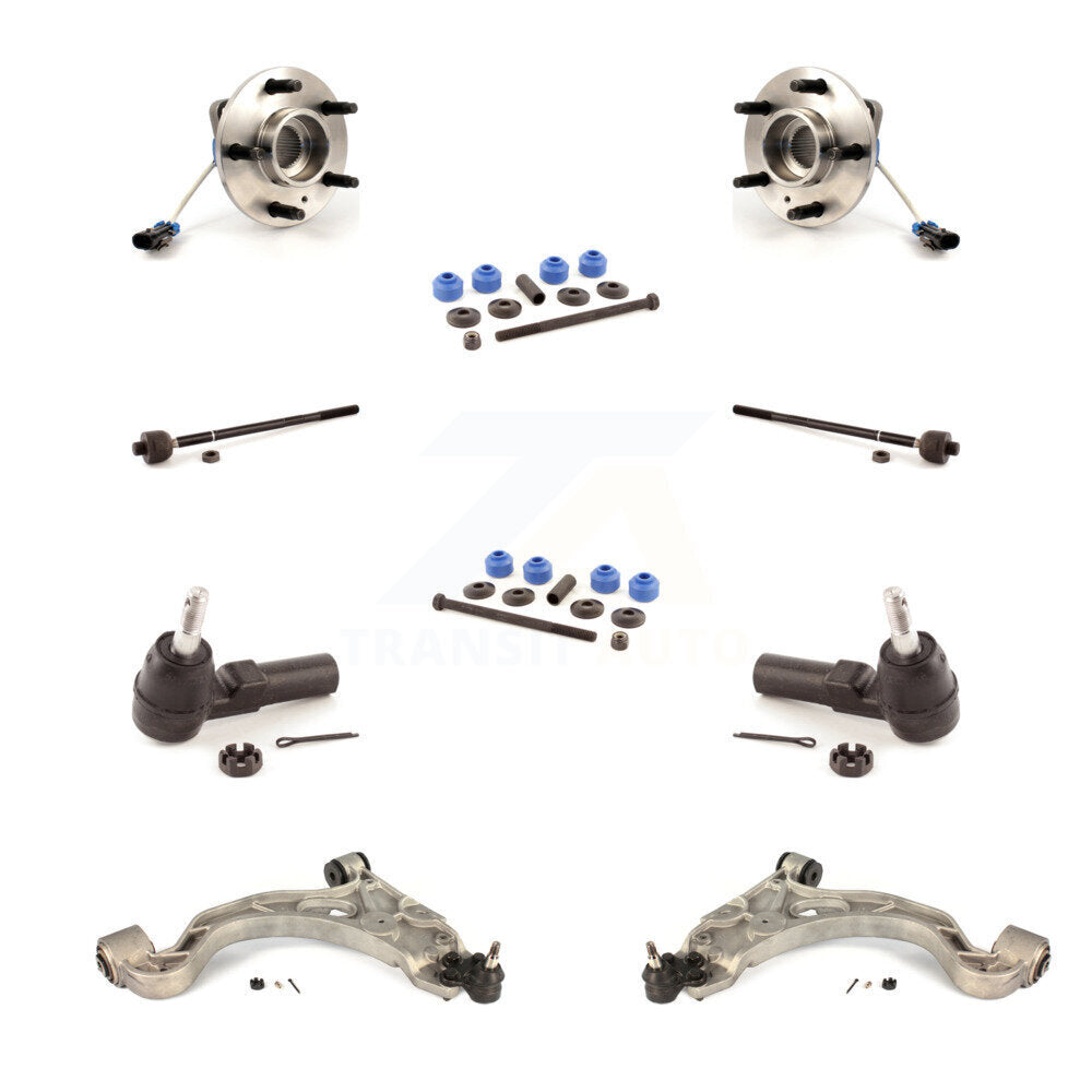 Bearing Lower Arm Outer Inner Tie Rod & Link Front Kit (10Pc) For Buick LeSabre