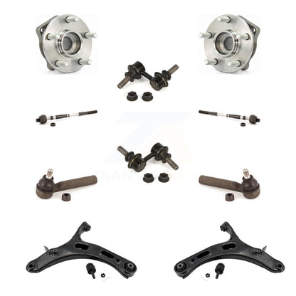 Bearing Lower Arm Outer Inner Tie Rod & Link Front Kit (10Pc) For Subaru Legacy