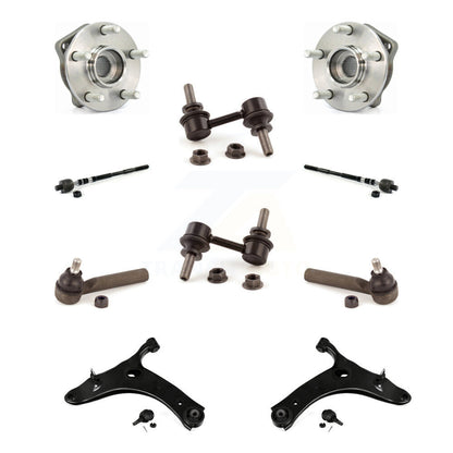 Bearing Lower Control Arm with Ball Joint Outer Inner Tie Rod Link Front Kit For