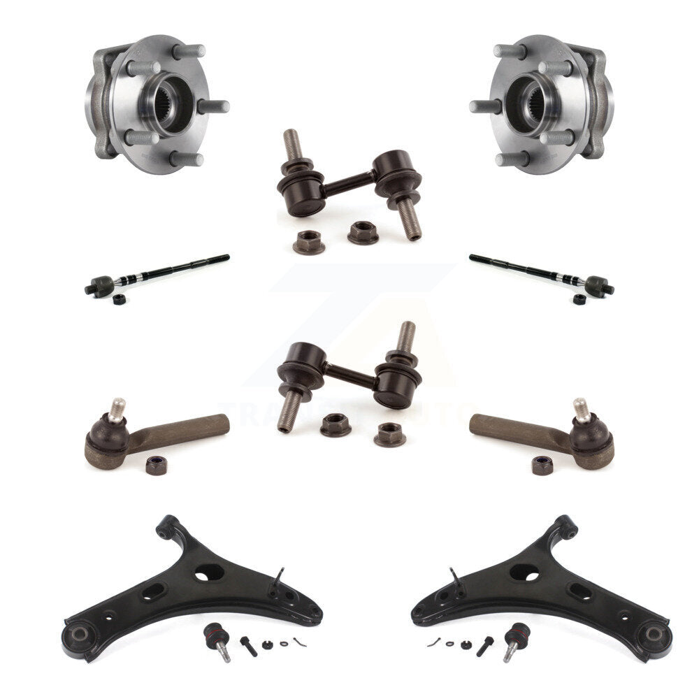 Bearing Lower Control Arm Outer Inner Tie Rod Link Front Kit For Subaru Forester