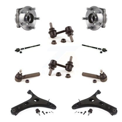 Bearing Lower Control Arm Outer Inner Tie Rod Link Front Kit For Subaru Forester