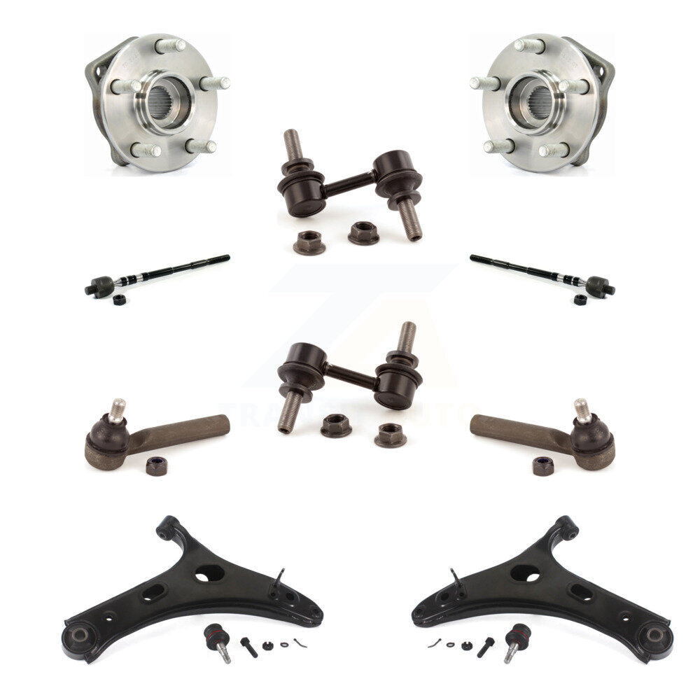 Bearing Lower Control Arm Outer Inner Tie Rod Link Front Kit For Subaru Forester
