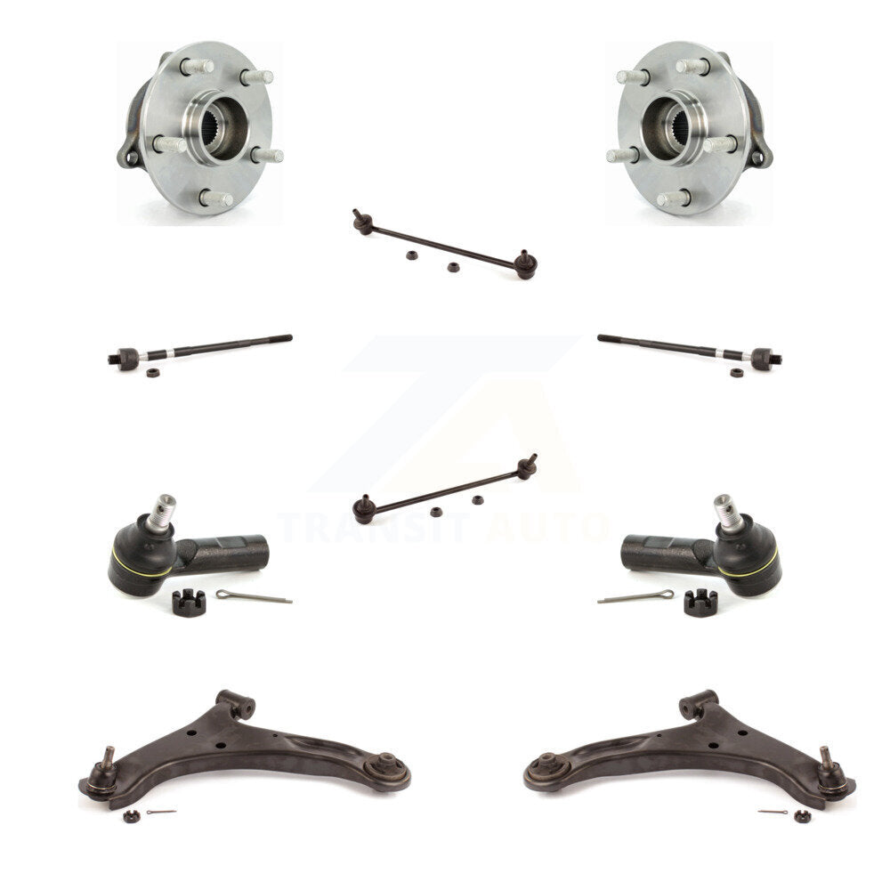 Hub Bearing Lower Arm Outer Inner Tie Rod Link Front Kit For Suzuki Grand Vitara