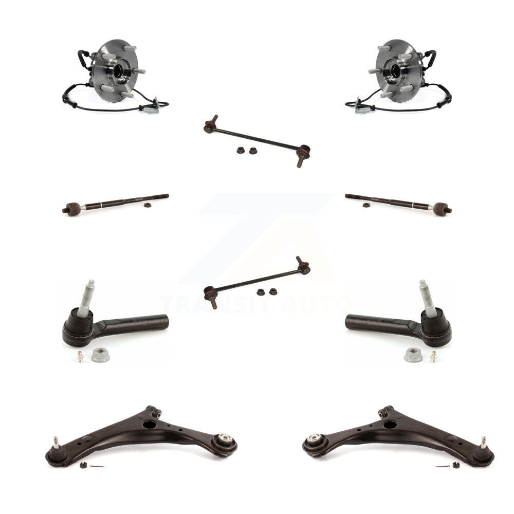 Bearing Lower Arm Outer Inner Tie Rod Link Front Kit (10Pc) For Dodge Grand Town