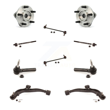 Bearing Lower Arm Outer Inner Tie Rod Link Front Kit (10Pc) For Dodge Caravan &