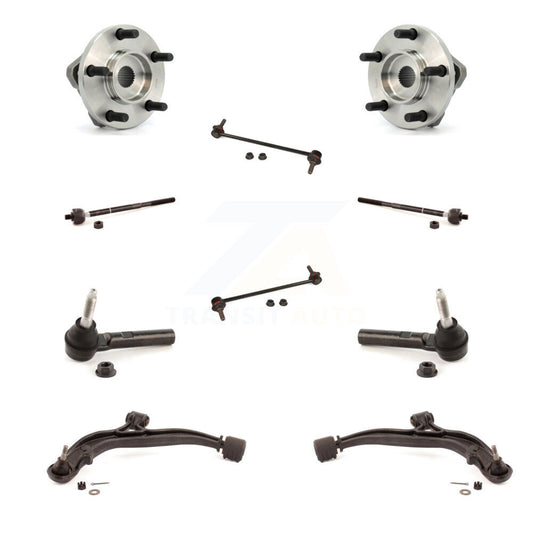 Bearing Lower Arm Outer Inner Tie Rod Link Front Kit (10Pc) For Dodge Caravan &