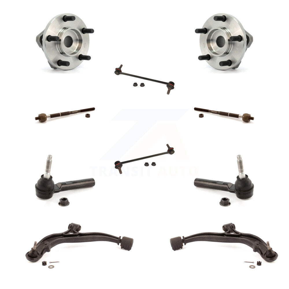 Bearing Lower Arm Outer Inner Tie Rod Link Front Kit (10Pc) For Dodge Grand Town