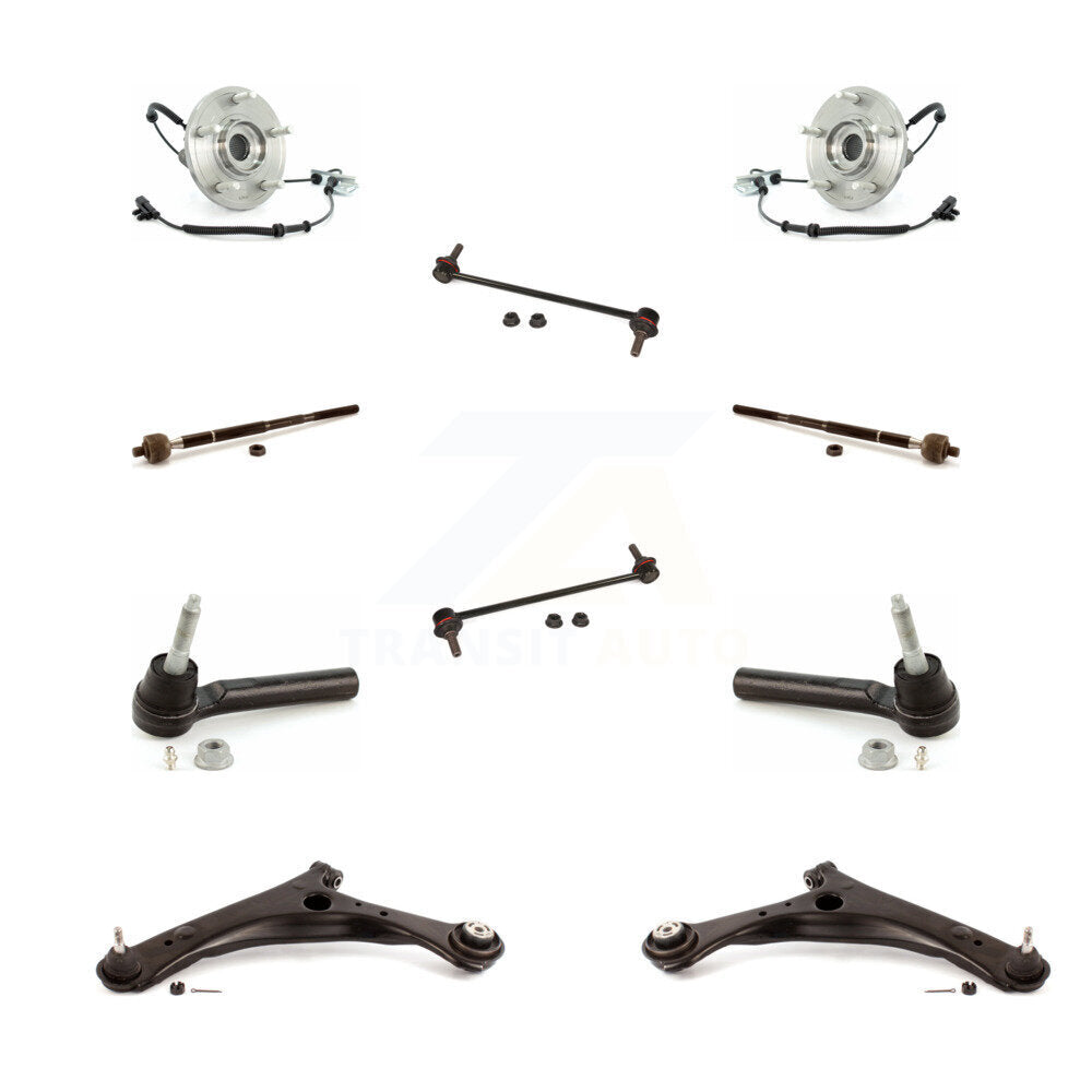 Bearing Lower Arm Outer Inner Tie Rod Link Front Kit (10Pc) For Dodge Grand Town