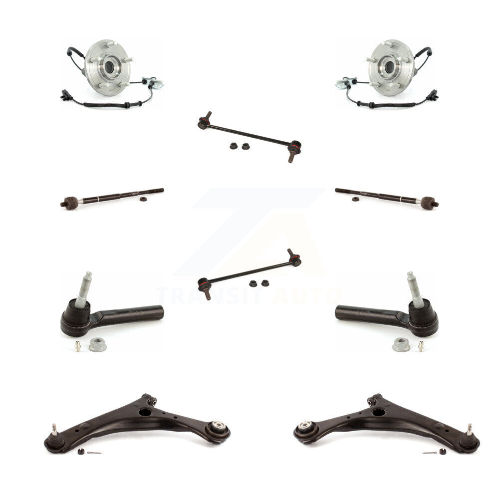 Bearing Lower Arm Outer Inner Tie Rod Link Front Kit (10Pc) For Dodge Grand Town