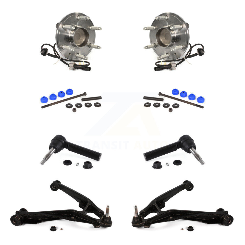 Bearing Lower Control Arm Outer Tie Rod Link Front Kit (8Pc) For GMC Sierra 1500