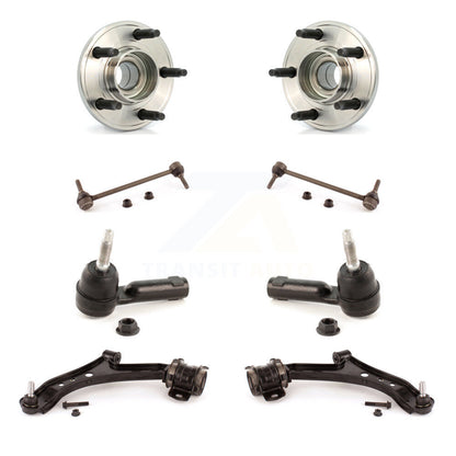 Bearing Lower Control Arm Outer Tie Rod & Link Front Kit (8Pc) For Ford Mustang