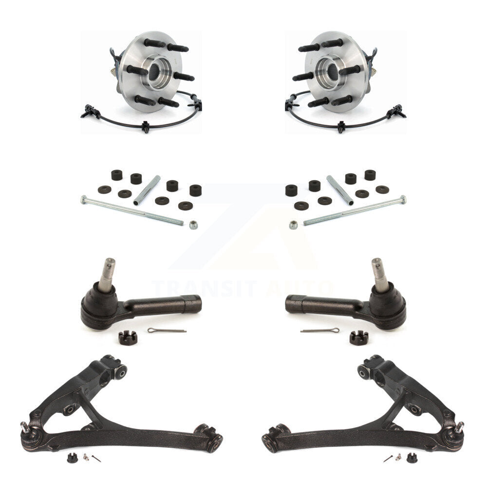 Bearing Lower Control Arm Outer Tie Rod & Link Front Kit (8Pc) For Chevrolet GMC
