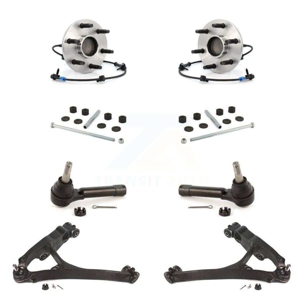 Bearing Lower Control Arm Outer Tie Rod & Link Front Kit (8Pc) For Chevrolet GMC
