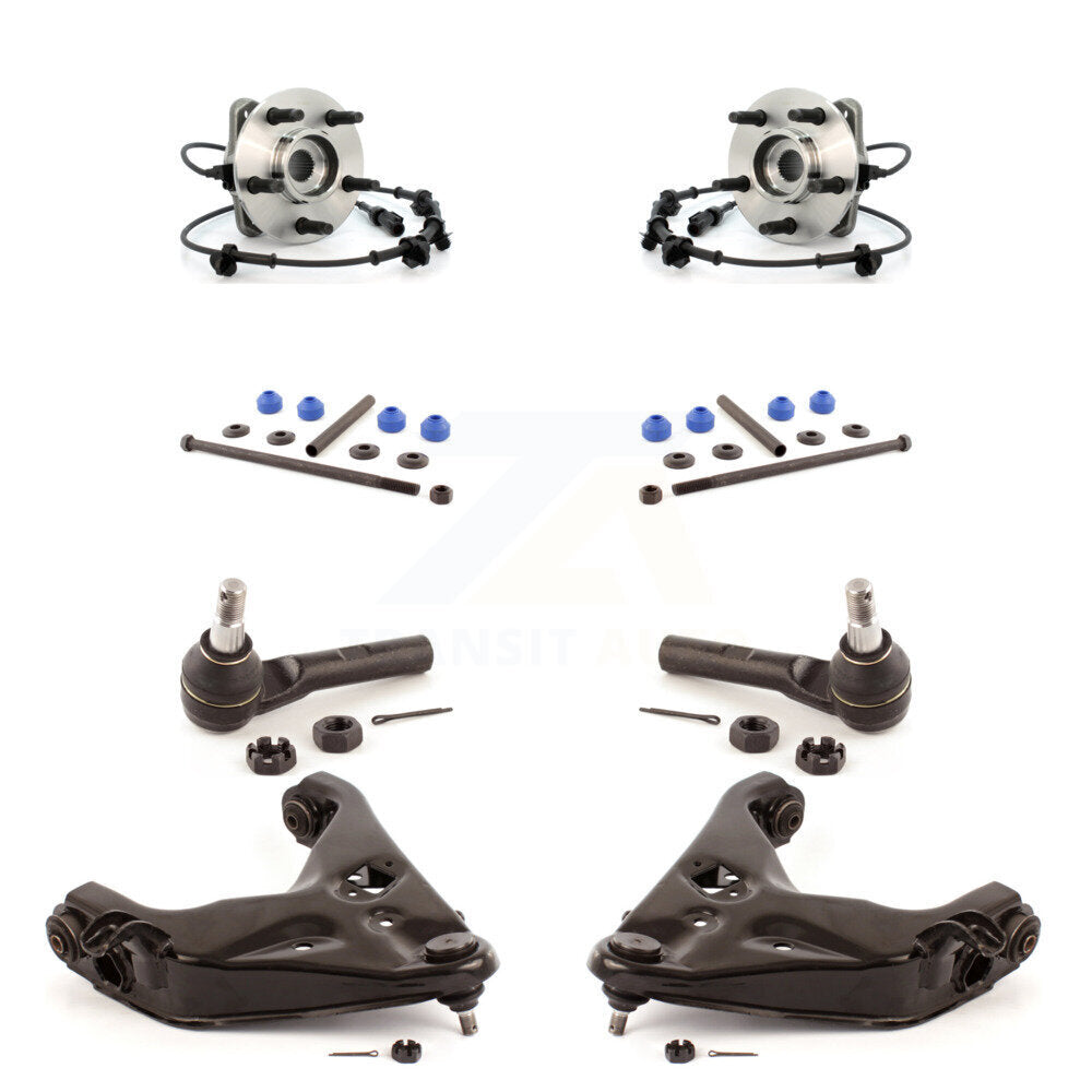 Hub Bearing Lower Control Arm Outer Tie Rod Link Front Kit (8Pc) For Ford Ranger