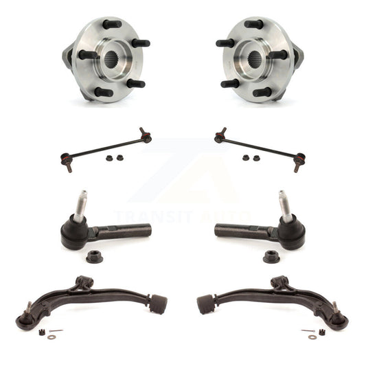 Bearing Lower Arm Outer Tie Rod & Link Front Kit (8Pc) For Dodge Caravan Grand