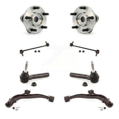 Bearing Lower Arm Outer Tie Rod & Link Front Kit (8Pc) For Dodge Grand Caravan