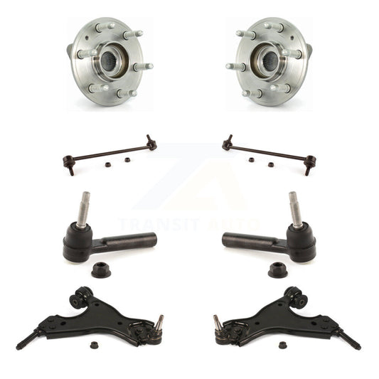 Hub Bearing Lower Control Arm Outer Tie Rod Link Front Kit (8Pc) For GMC Acadia