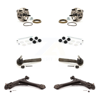 Hub Bearing Lower Control Arm Outer Tie Rod & Link Front Kit (8Pc) For Chevrolet