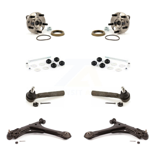 Hub Bearing Lower Control Arm Outer Tie Rod & Link Front Kit (8Pc) For Chevrolet