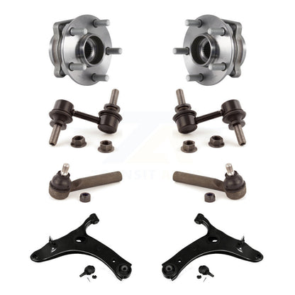 Hub Bearing Lower Arm Outer Tie Rod Link Front Kit (8Pc) For Subaru XV Crosstrek