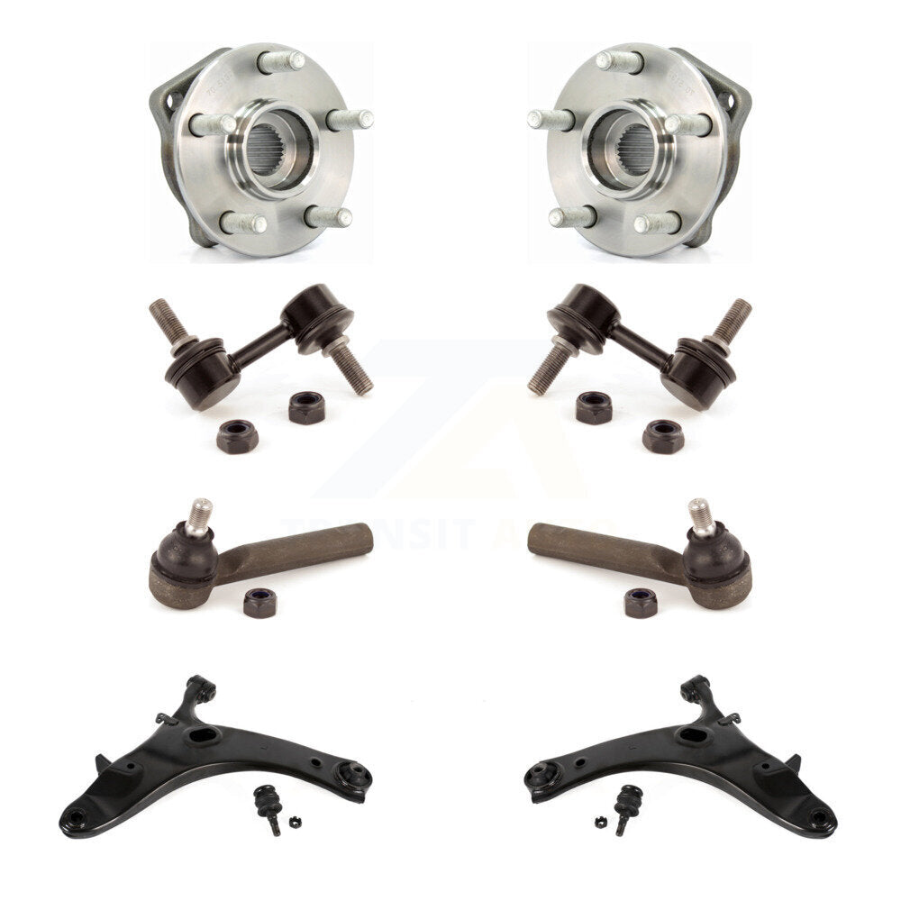 Bearing Lower Arm Outer Tie Rod Link Front Kit (8Pc) For Subaru Forester Impreza
