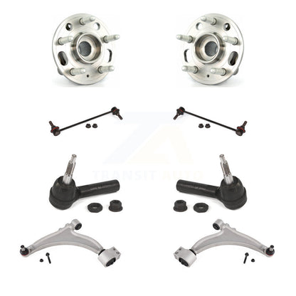 Hub Bearing Lower Control Arm Outer Tie Rod Link Front Kit (8Pc) For Buick Regal