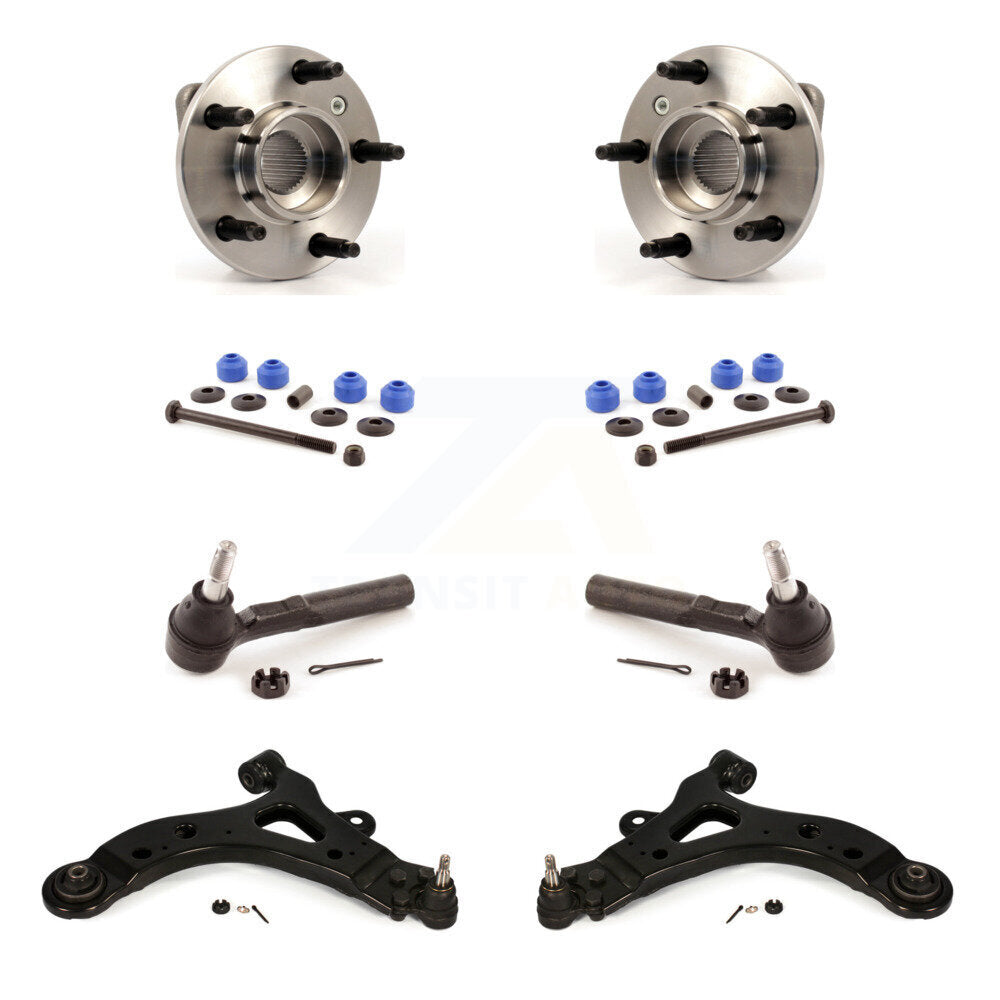 Bearing Lower Control Arm Outer Tie Rod & Link Front Kit (8Pc) For Buick Pontiac