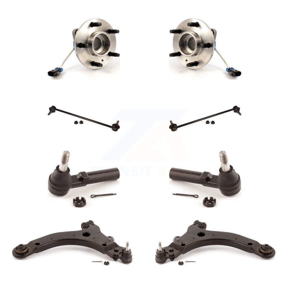 Bearing Lower Control Arm Outer Tie Rod & Link Front Kit (8Pc) For Pontiac Grand