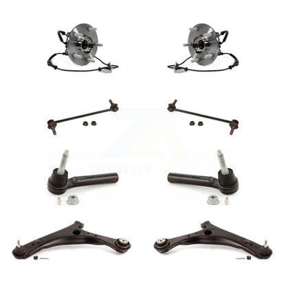 Bearing Lower Arm Outer Tie Rod & Link Front Kit (8Pc) For Dodge Grand Caravan